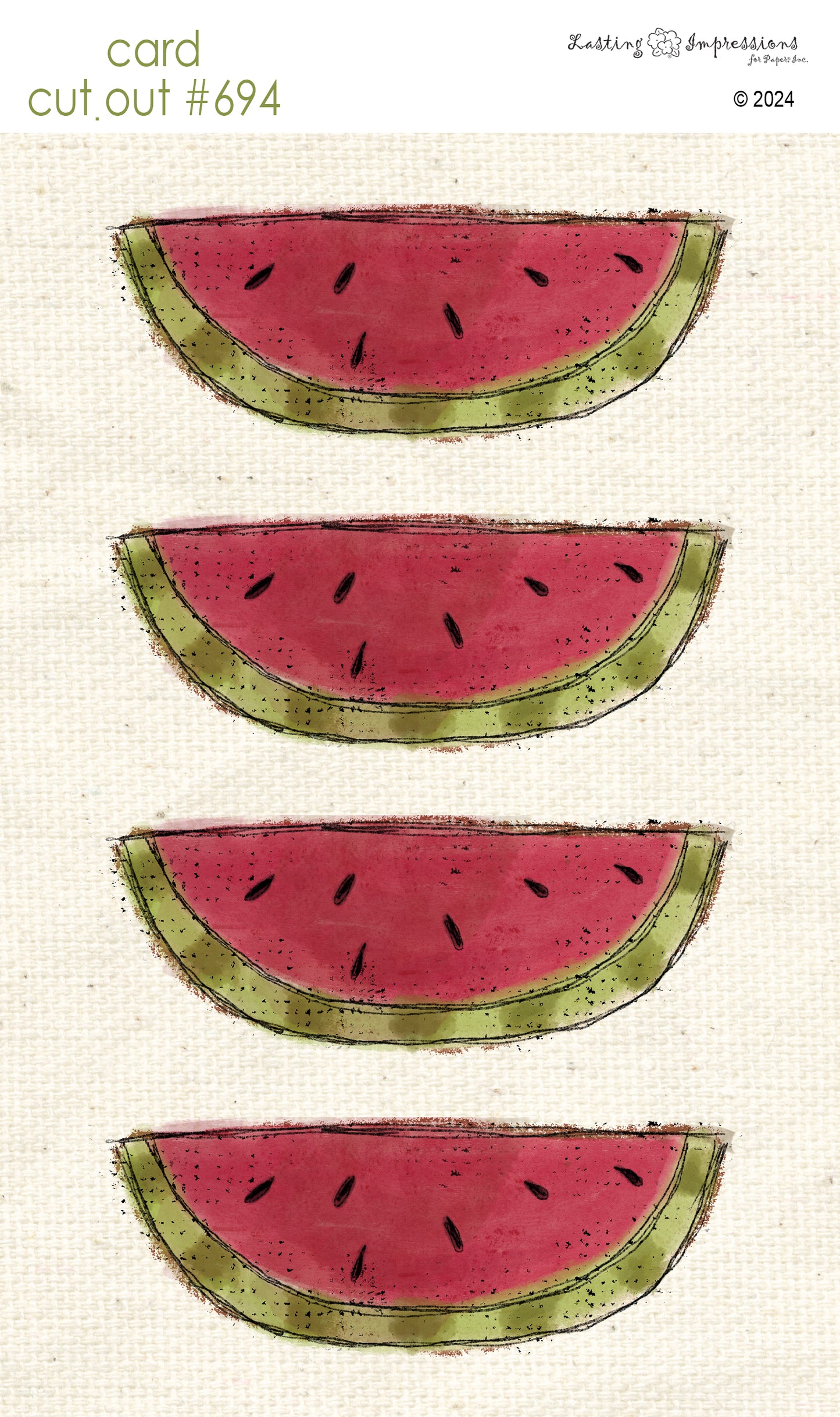 CCO 694 Card Cut Out #694 Watermelon