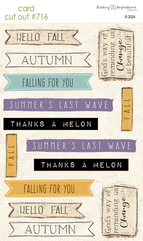 ******** CCO 716 Card Cut Out #716 Fall Sentiments