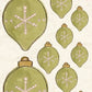 CCO 740 Card Cut Out # 740 Green Christmas Ornament