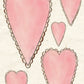 CCO 760 Card Cut Out # 760 Tall Pink Heart