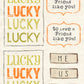 CCO 778 Card Cut Out # 778 Lucky to have a friend like you Sentiment