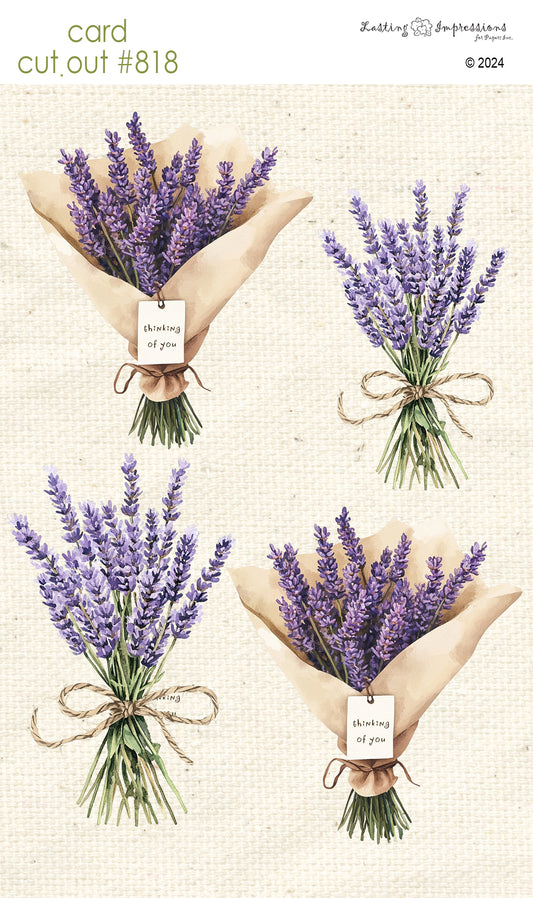 CCO 818 Card Cut Out # 818 Lavendar