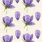 CCO 823 Card Cut Out # 823 Purple Blooms