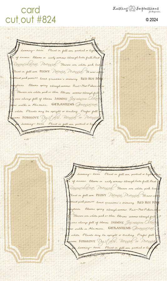 CCO 824 Card Cut Out # 824 Gardners Frame