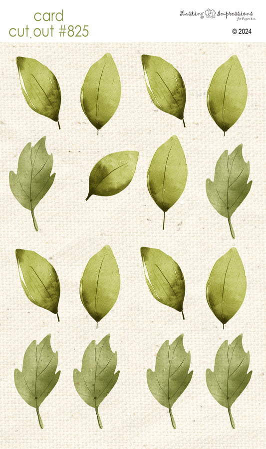 CCO 825 Card Cut Out # 825 Leaves