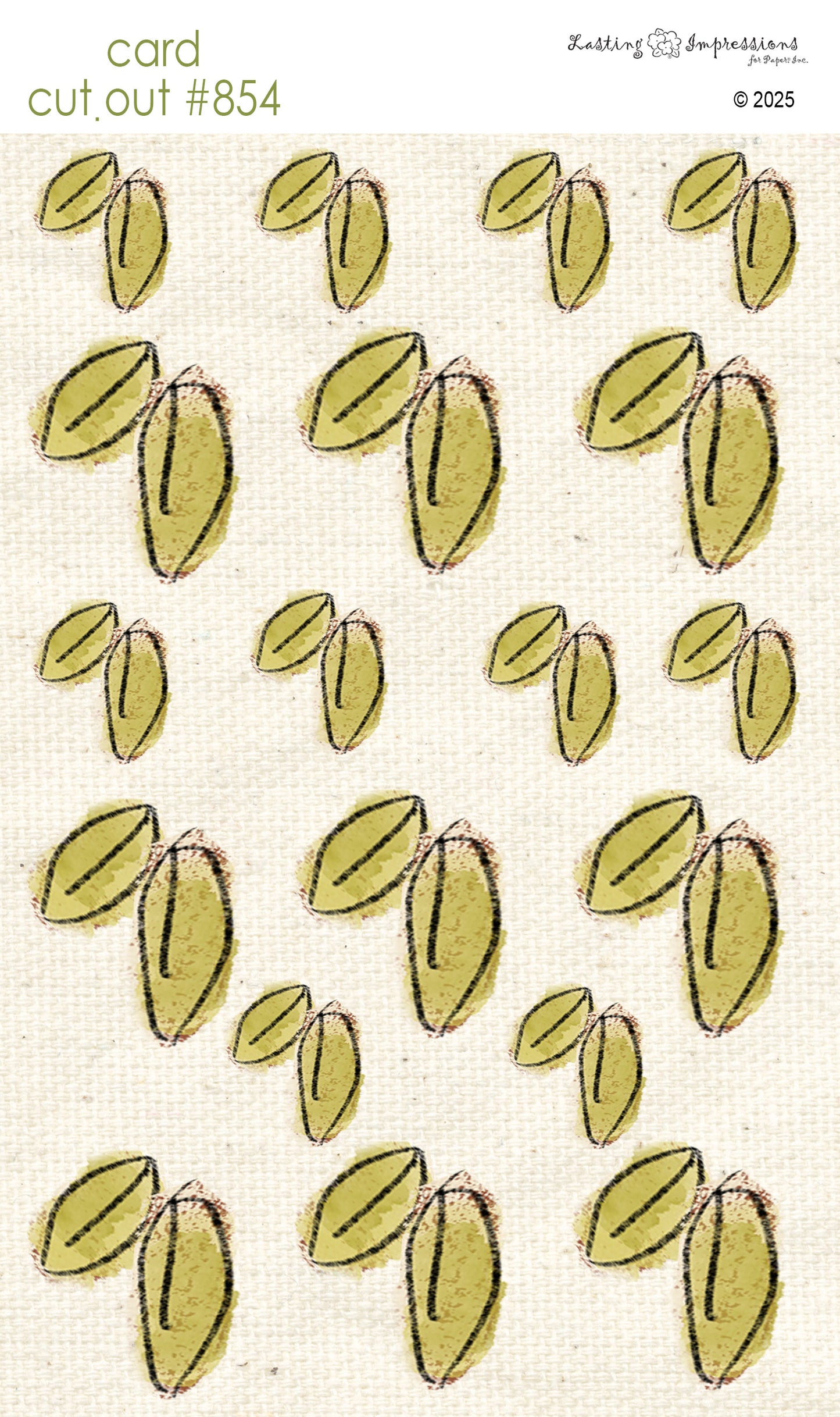 CCO 854 Card Cut Out # 854 Leaves
