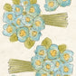 CCO 865 Card Cut Out # 865 Blue Posey Bouquet