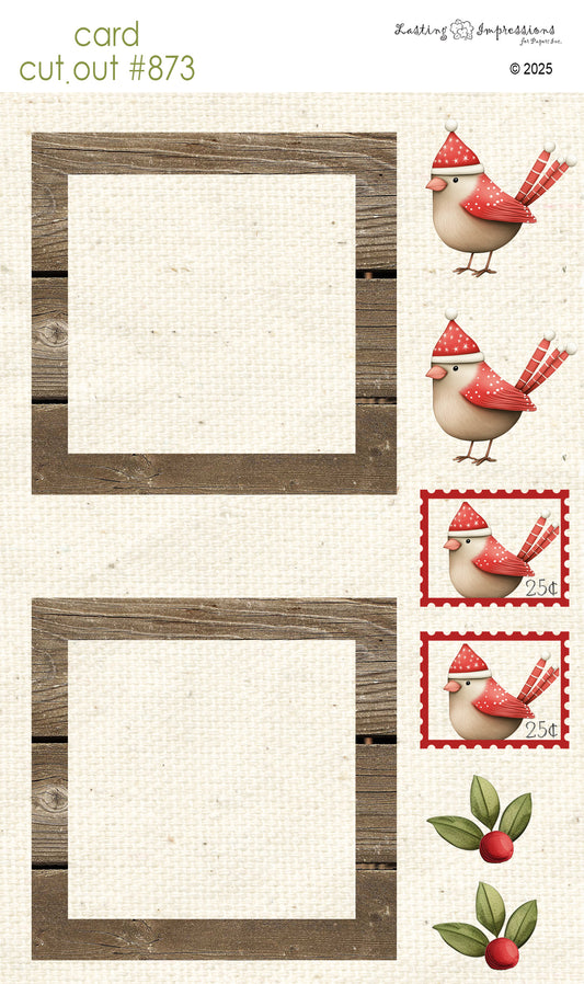 CCO 873 Card Cut Out # 873 Wooden Frame