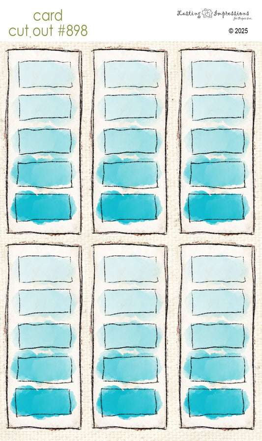 CCO 898 Card Cut Out # 898 Sea Foam Paint Swatch