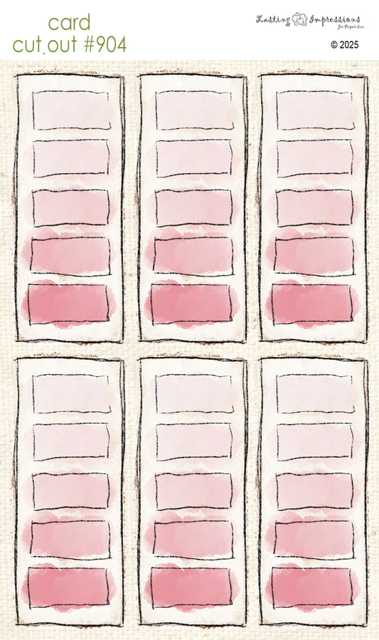 CCO 904 Card Cut Out # 904 Pink Geranium Paint Swatch
