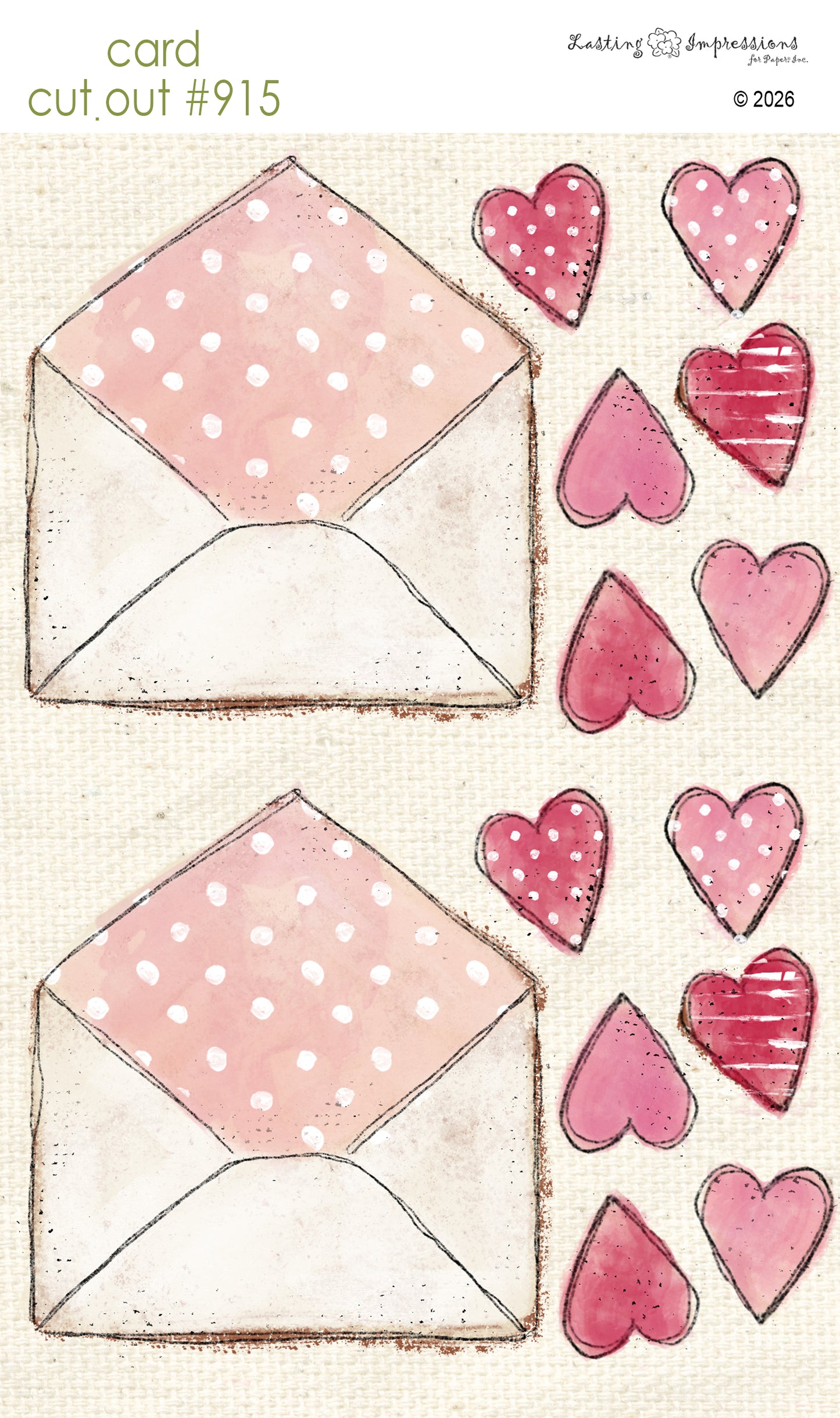 CCO 915  Pink Lined Envelope (Copy)