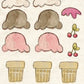 CCO 934 Card Cut Out 934 Ice Cream Cones