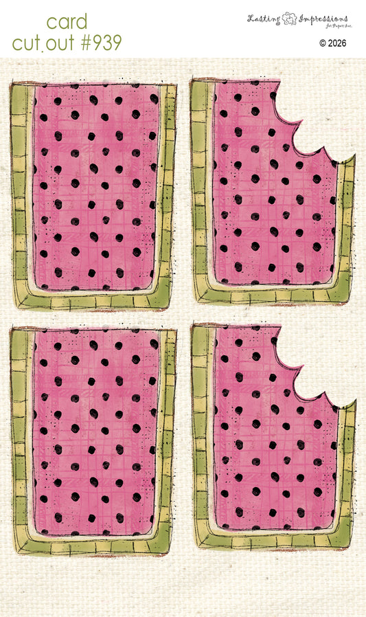 CCO 939 Card Cut Out 939 Pink Cosmos Watermelon