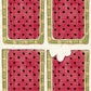 CCO 941 Card Cut Out 941 Red Wagon Large Watermelon