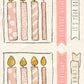 CCO 958 Card Cut Out 958 Pink Birthday Candles