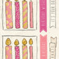 CCO 960 Card Cut Out 960 Bright Pink Birthday Candles