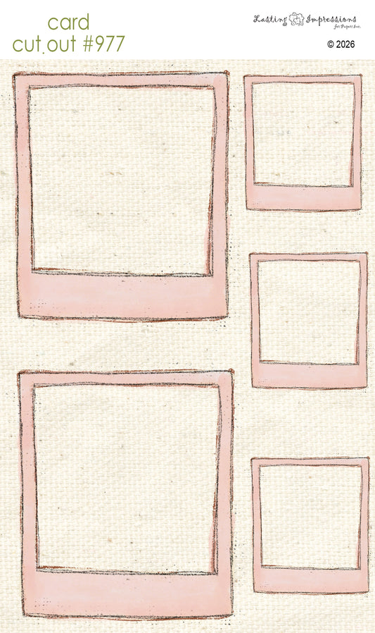 CCO 977 Card Cut Out 977 Pink Frame