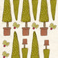 CCO 979 Card Cut Out 979 Polka Dot Green Tree