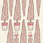 CCO 982 Card Cut Out 982 Red Wagon Vine Tree in Pot