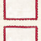 CCO 988 Card Cut Out 988 Scalloped Red Wagon Frame