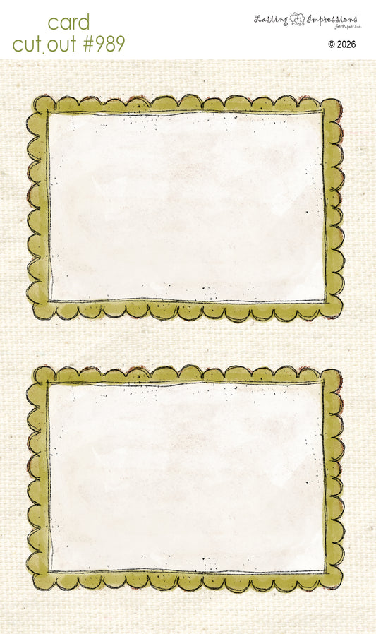 CCO 989 Card Cut Out 989 Scalloped Inch Worm Frame