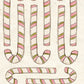 CCO 993 Card Cut Out 993 Cream & Pink Candy Canes (Copy)