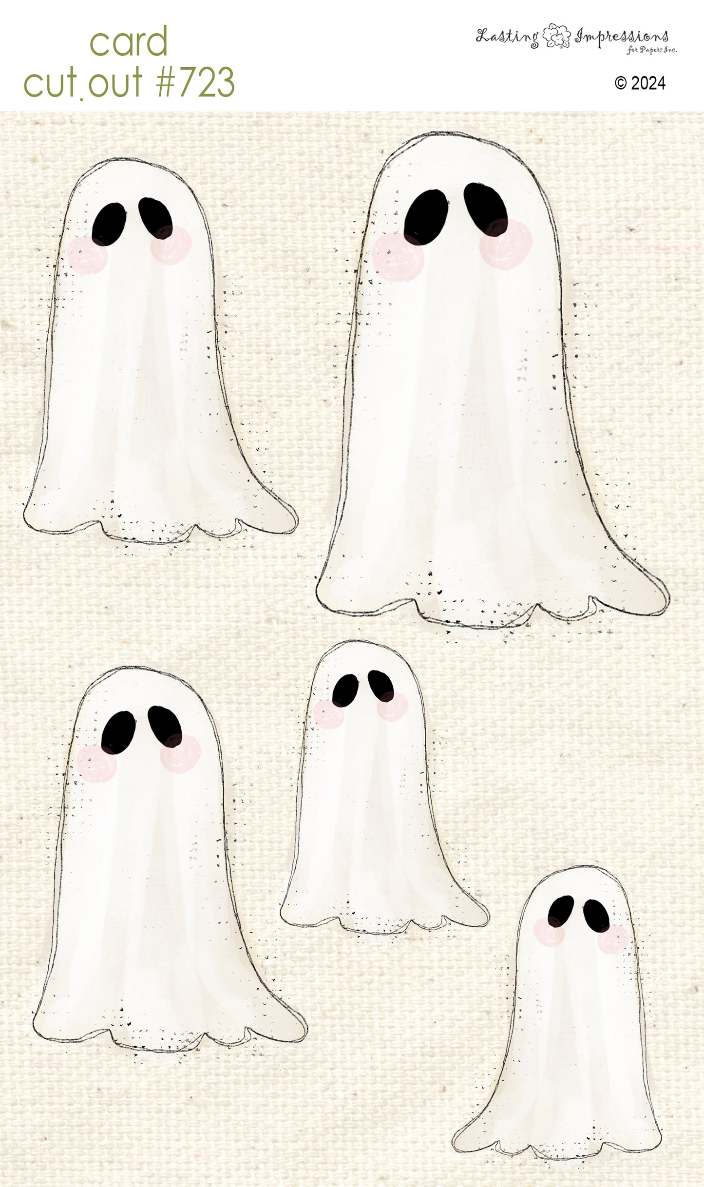 CCO 723 Card Cut Out # 723 Sneaky Ghost