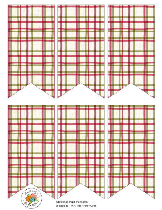 Pennant - Christmas Plaid