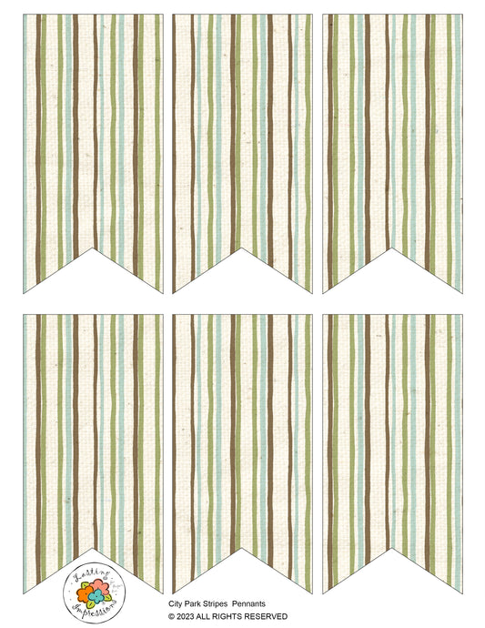 Pennant - Woodland Stripes