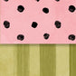 Pink Geranium Dots/Messy Inch Worm Stripes Double Sided Cardstock 29-105 (Copy) (Copy)