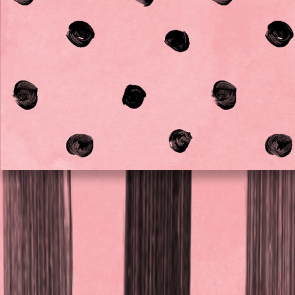 Pink Geranium Bumble Bee & Stripes Double Sided Cardstock 29-105