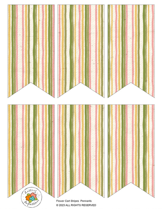 Pennant - Melon Patch Stripes