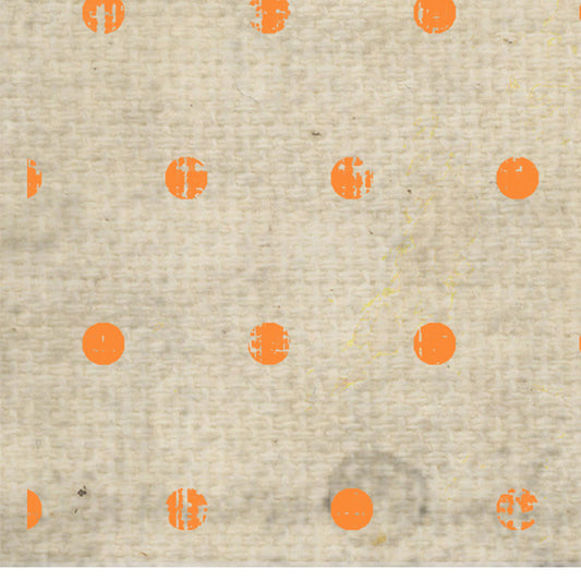 Orange Poppy Tea Stained Dots Cardstock