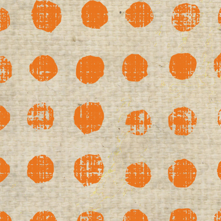 Orange Poppy Tea Stained Stacked Dots Cardstock