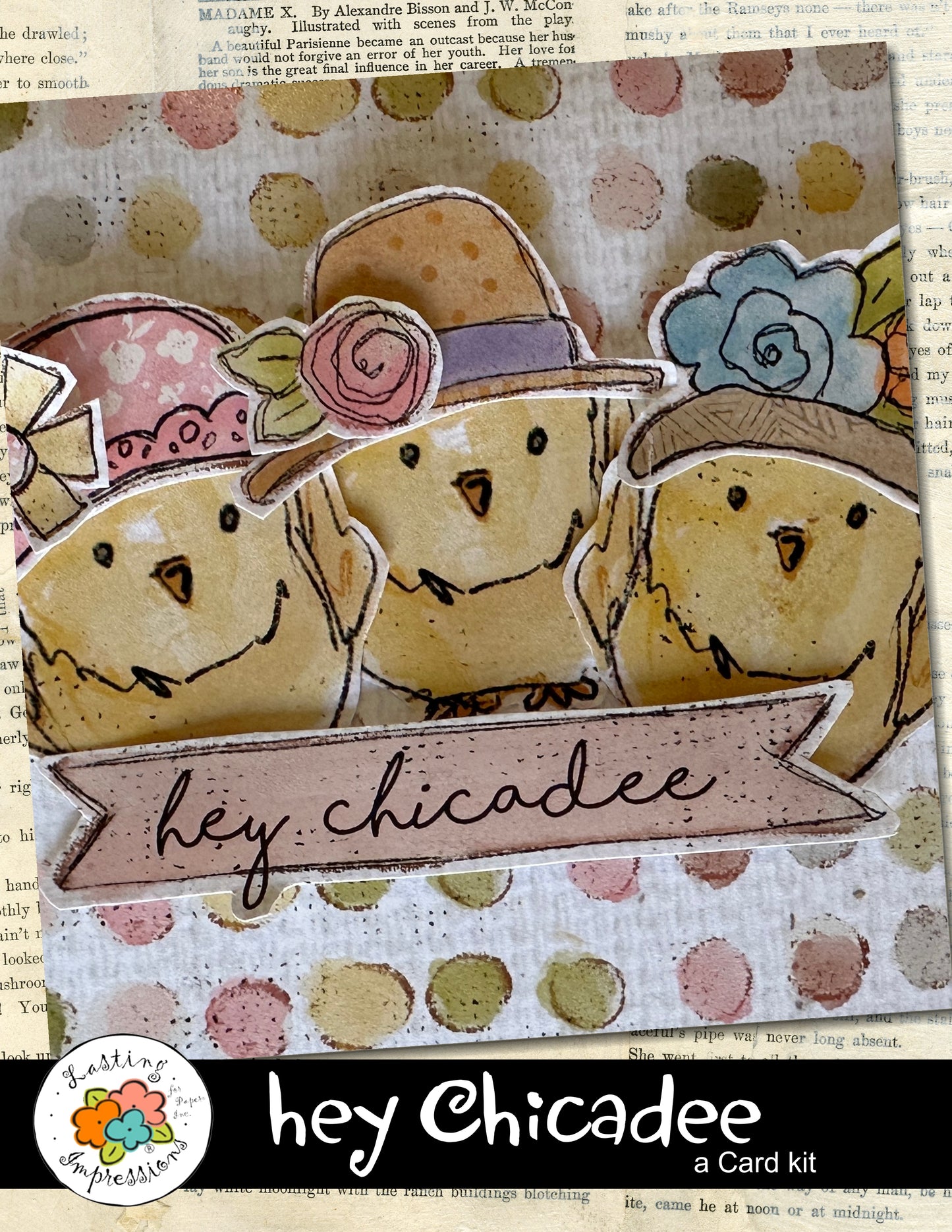 Hey Chicadee Easter Card Kit - Creates 2 each of 6 Cards