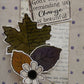 CCO 712 Card Cut Out #712 Autum Leaf Garden Tool Tan