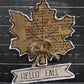 CCO 710 Card Cut Out #710 Maple Leaf Cream