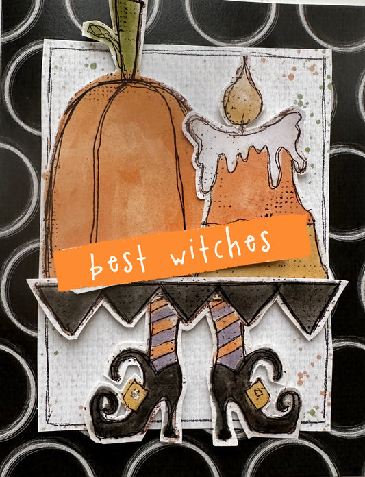 CCO 729 Card Cut Out # 729 Witch Feet Platter