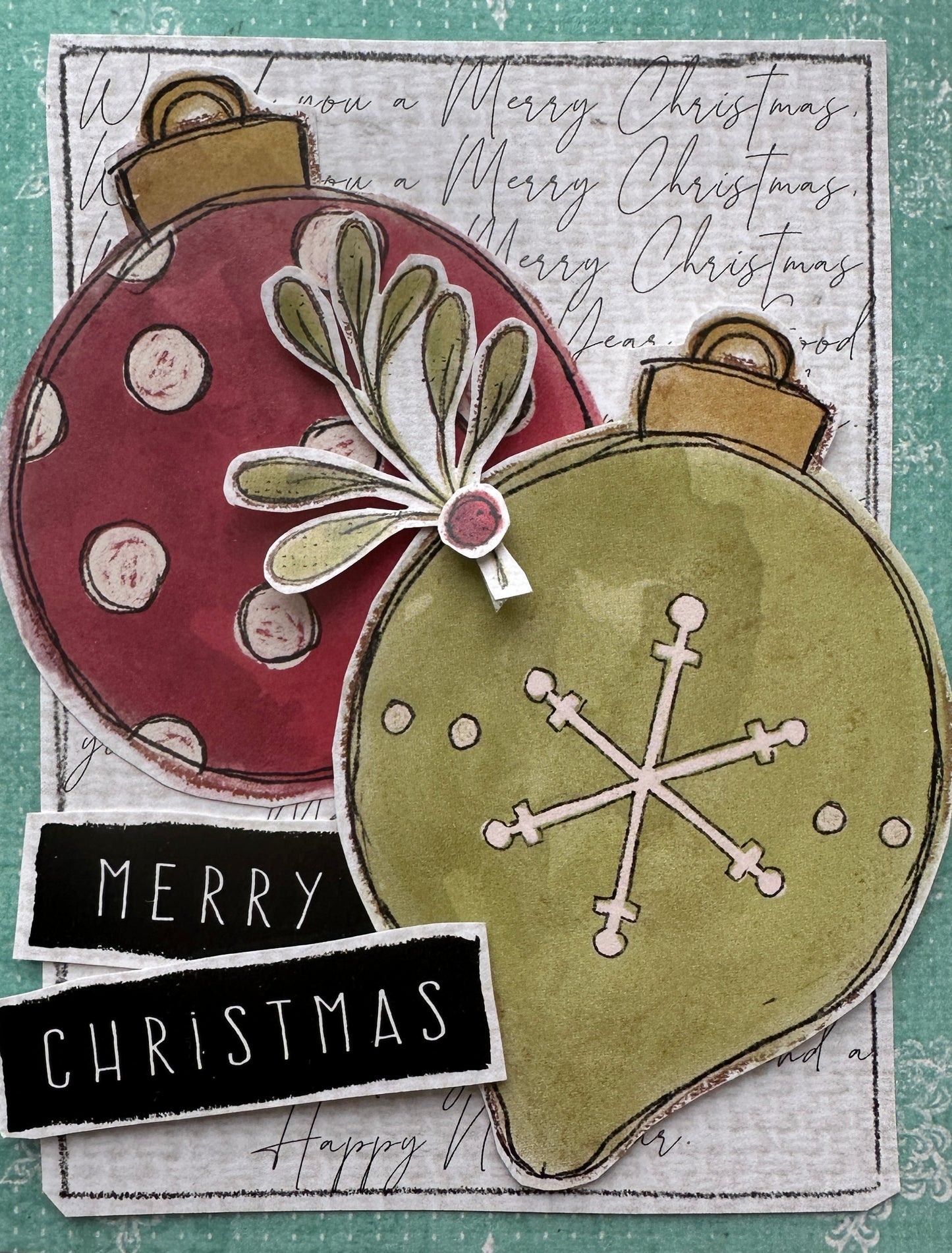 CCO 748 Card Cut Out # 748 We Wish You a Merry Christmas Mat