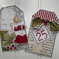 CCO 745 Card Cut Out # 745 Candy Cane Christmas Candle