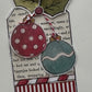 CCO 738 Card Cut Out # 738 Blue Christmas Ornament