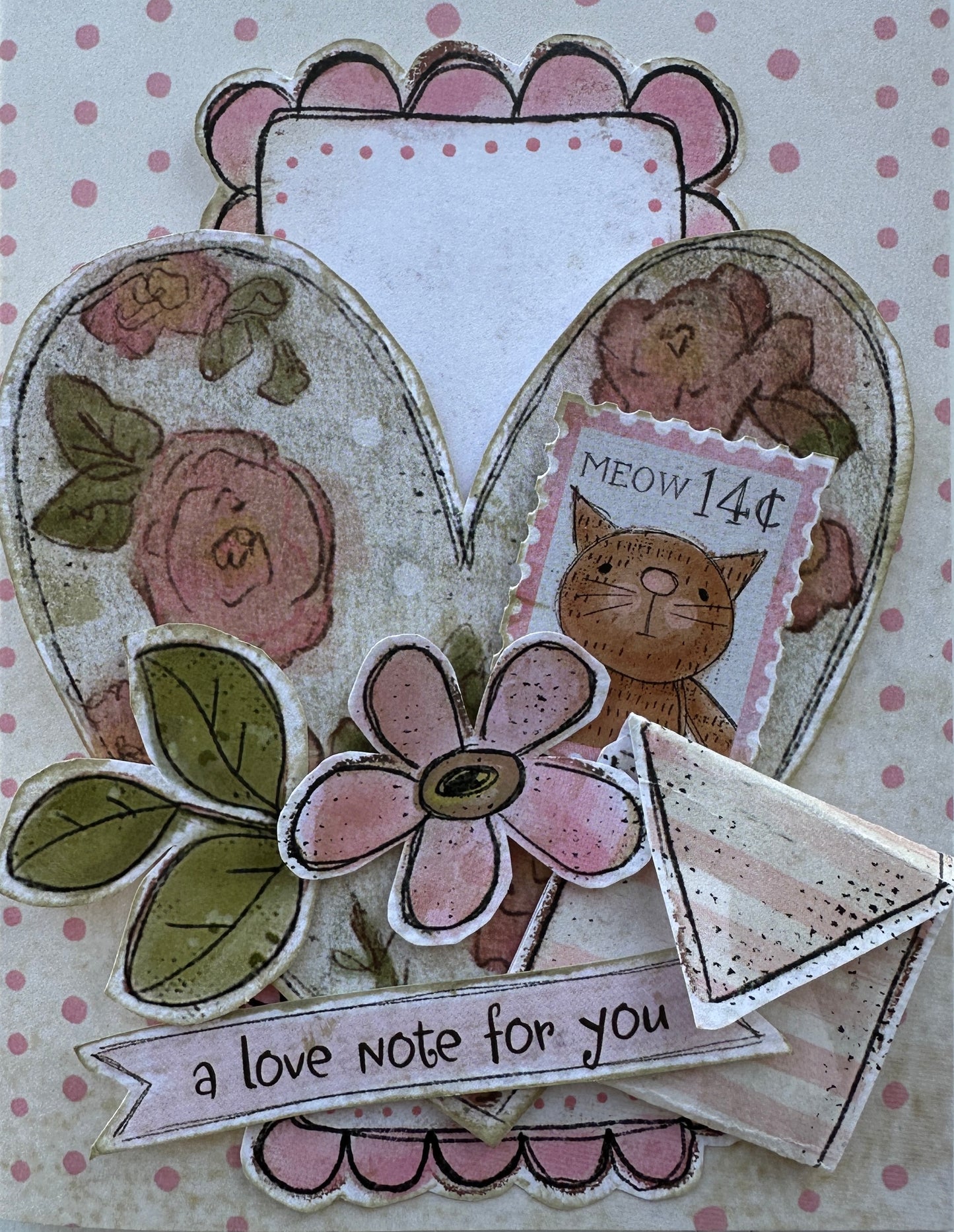 CCO 771 Card Cut Out # 771 Hearts & Tags / Notes