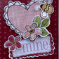 CCO 763 Card Cut Out # 763 Pink Geranium Flowers