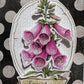 CCO 820 Card Cut Out # 820 Fox Glove Blooms