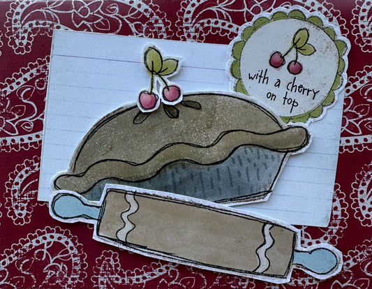 CCO 887 Card Cut Out # 887 Pie