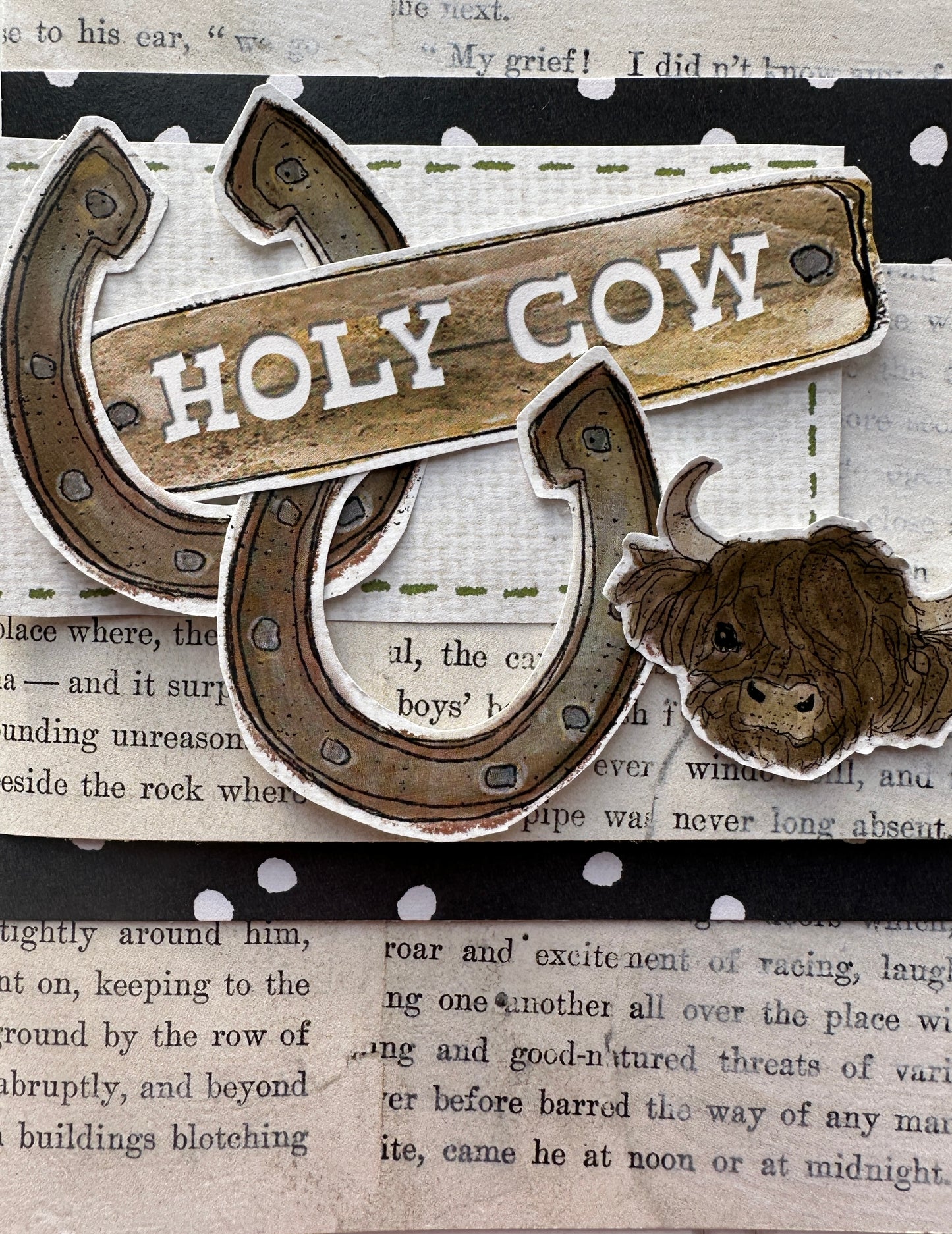 CCO 842 Card Cut Out # 842 Horseshoes