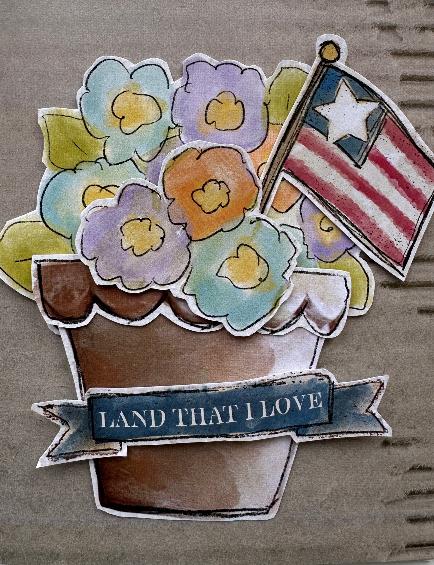 Land that I Love Handmade Card Idea