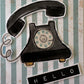 Telephone Striped Handmade Card Idea