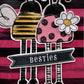 CCO 947 Card Cut Out 947 Long Legged Bumble Bee Daylily