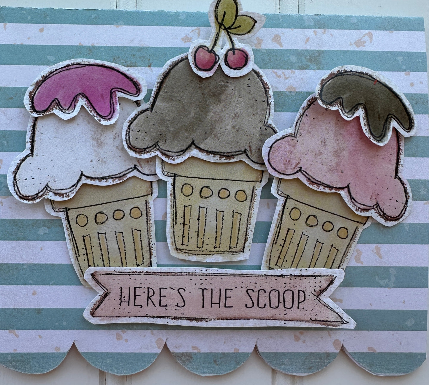 Here's the Scoop Handmade Card Idea